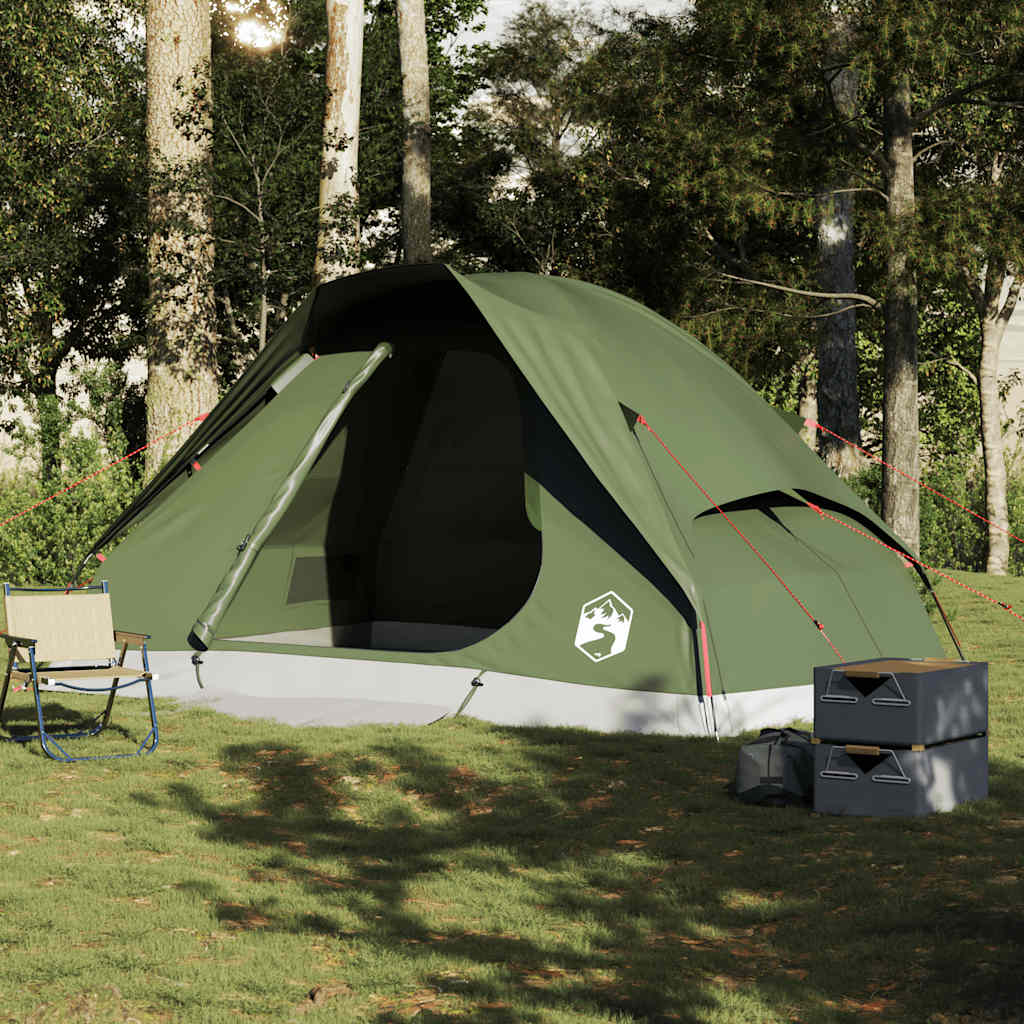 Vidaxl dome tente 6 personnes étanche olive vert olive