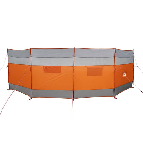 Vidaxl windscherm camping waterdicht 510x153 cm grijs en oranje