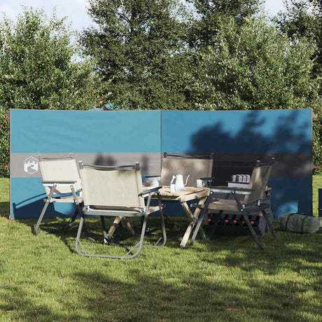 Vidaxl windscherm camping waterdicht 344x120 cm blauw