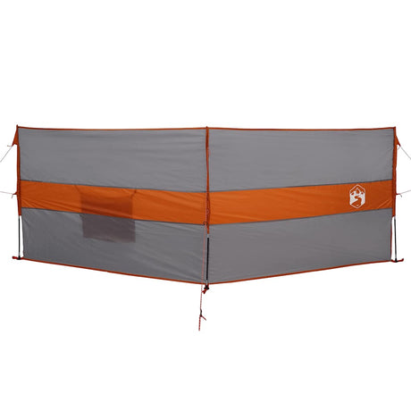 Vidaxl windscherm camping waterdicht 344x120 cm grijs en oranje