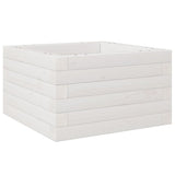 Vidaxl plantenbak 40x40x23 cm massief grenenhout wit
