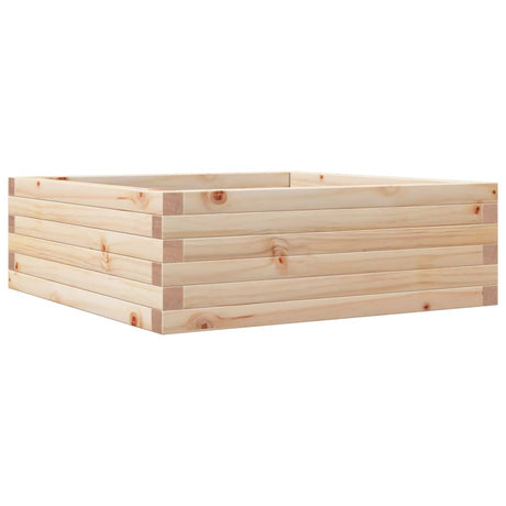 Vidaxl plantenbak 70x70x23 cm massief grenenhout