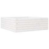 Vidaxl plantenbak 70x70x23 cm massief grenenhout wit