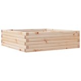Vidaxl plantenbak 80x80x23 cm massief grenenhout