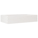 Vidaxl plantenbak 110x60x23 cm massief grenenhout wit