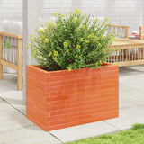 Vidaxl plantenbak 70x40x45,5 cm massief grenenhout wasbruin