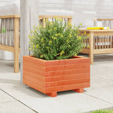 Vidaxl plantenbak 40x40x26,5 cm massief grenenhout wasbruin