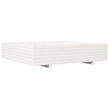 Vidaxl plantenbak 110x110x26,5 cm massief grenenhout wit