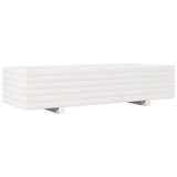 VIDAXL Planlægningsboks 110x40x26,5 cm Solid Pine White