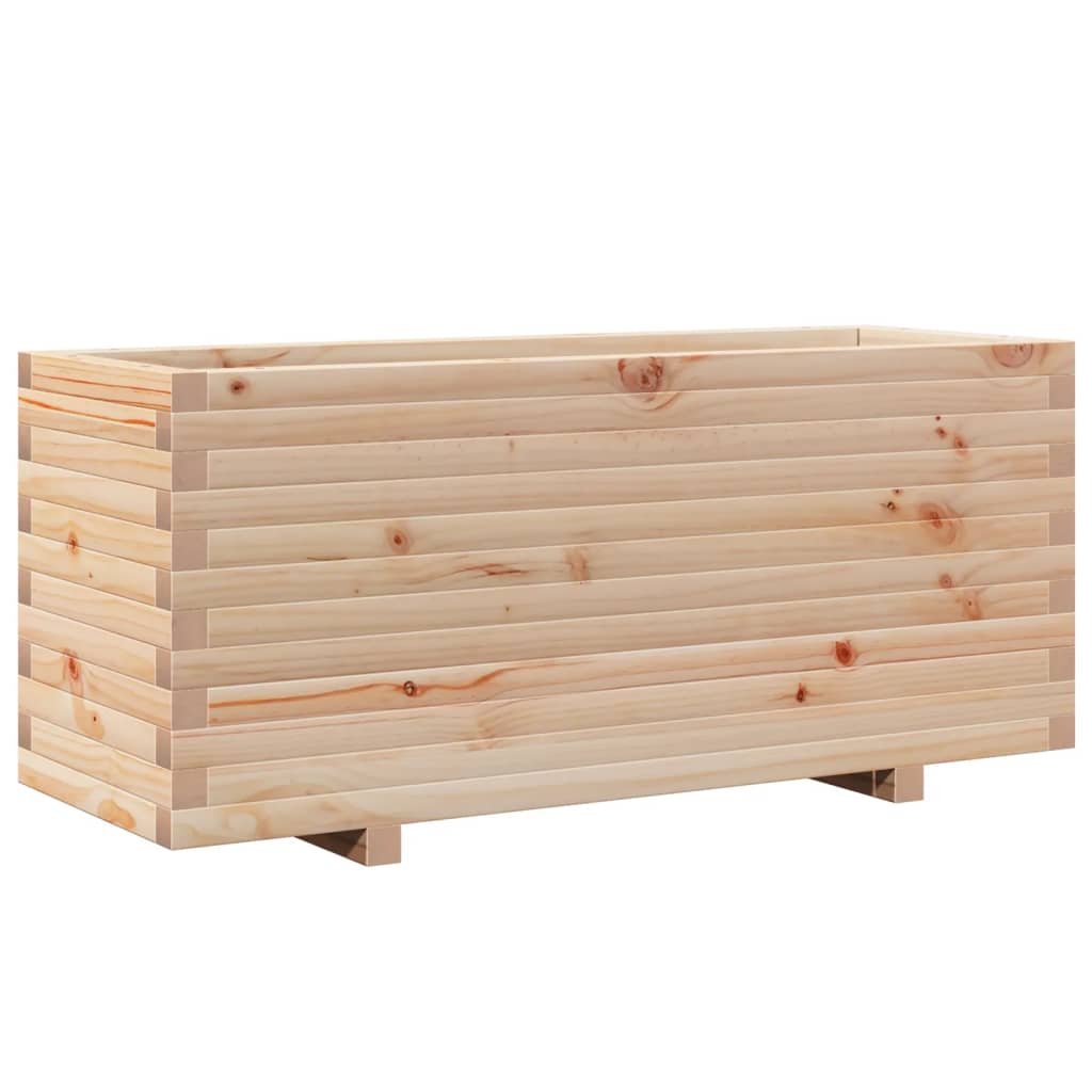 Vidaxl plantenbak 110x40x49,5 cm massief grenenhout