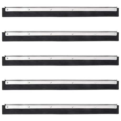 Vidaxl vloerwisserkoppen 5 st 45,5x2x5 cm staal en rubber