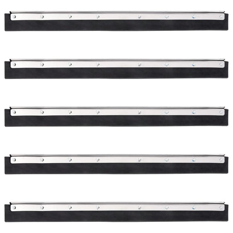 Vidaxl vloerwisserkoppen 5 st 55x2x5 cm staal en rubber