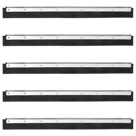 Vidaxl vloerwisserkoppen 5 st 60,5x2x5 cm staal en rubber