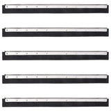 Vidaxl vloerwisserkoppen 5 st 75x2x5 cm staal en rubber