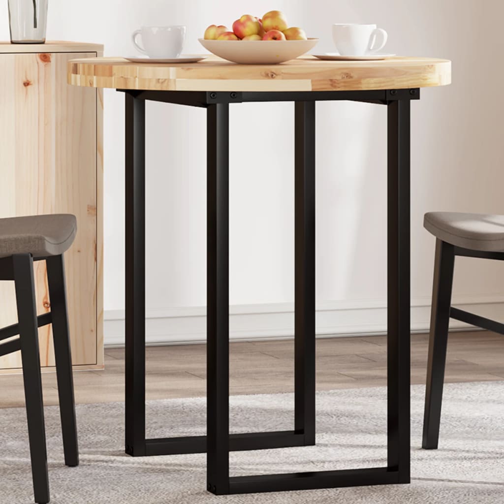 Vidaxl tafelblad rond ø 70x4 cm massief acaciahout