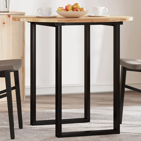 Vidaxl tafelblad rond ø 80x2 cm massief acaciahout