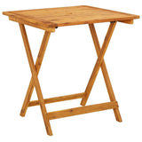 Vidaxl 3-delige bistroset polypropeen en massief hout grijs