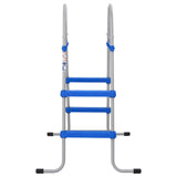 Vidaxl zwembadladder voor bovengronds zwembad 84 cm staal en kunststof