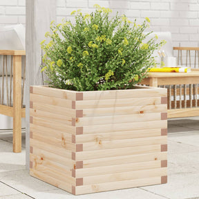 Vidaxl plantenbak 50x50x46 cm massief grenenhout