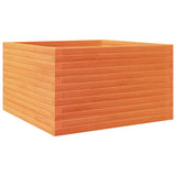 Vidaxl plantenbak 80x80x46 cm massief grenenhout wasbruin