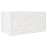 Vidaxl plantenbak 90x60x46 cm massief grenenhout wit