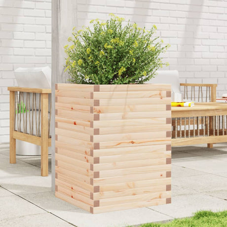 Vidaxl plantenbak 50x50x68,5 cm massief grenenhout