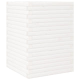 Vidaxl plantenbak 50x50x68,5 cm massief grenenhout wit