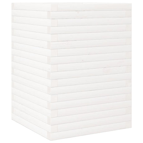 Vidaxl plantenbak 50x50x68,5 cm massief grenenhout wit