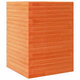 Vidaxl plantenbak 50x50x68,5 cm massief grenenhout wasbruin