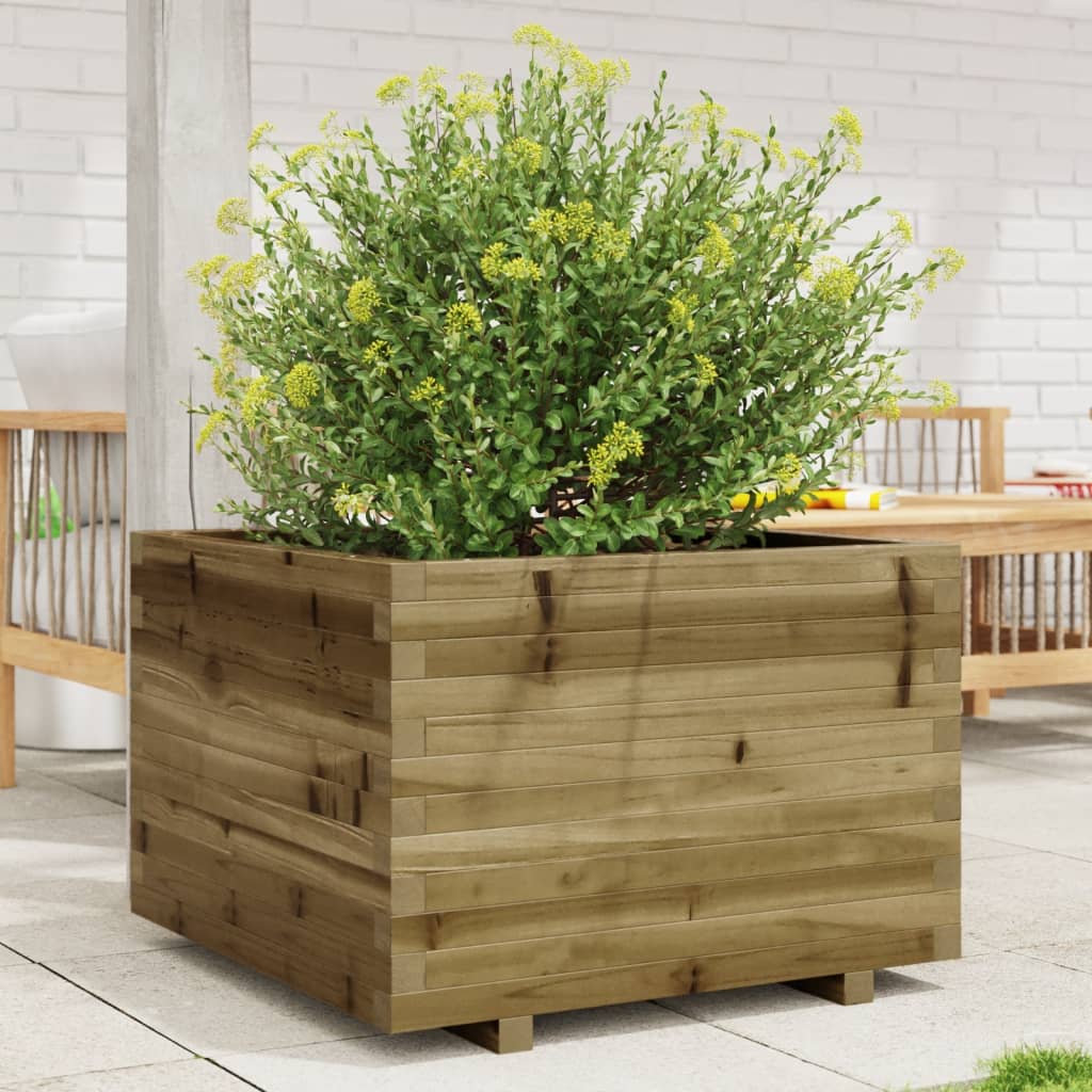 VidaXL Plantenbak 70x70x49,5 cm geïmpregneerd grenenhout