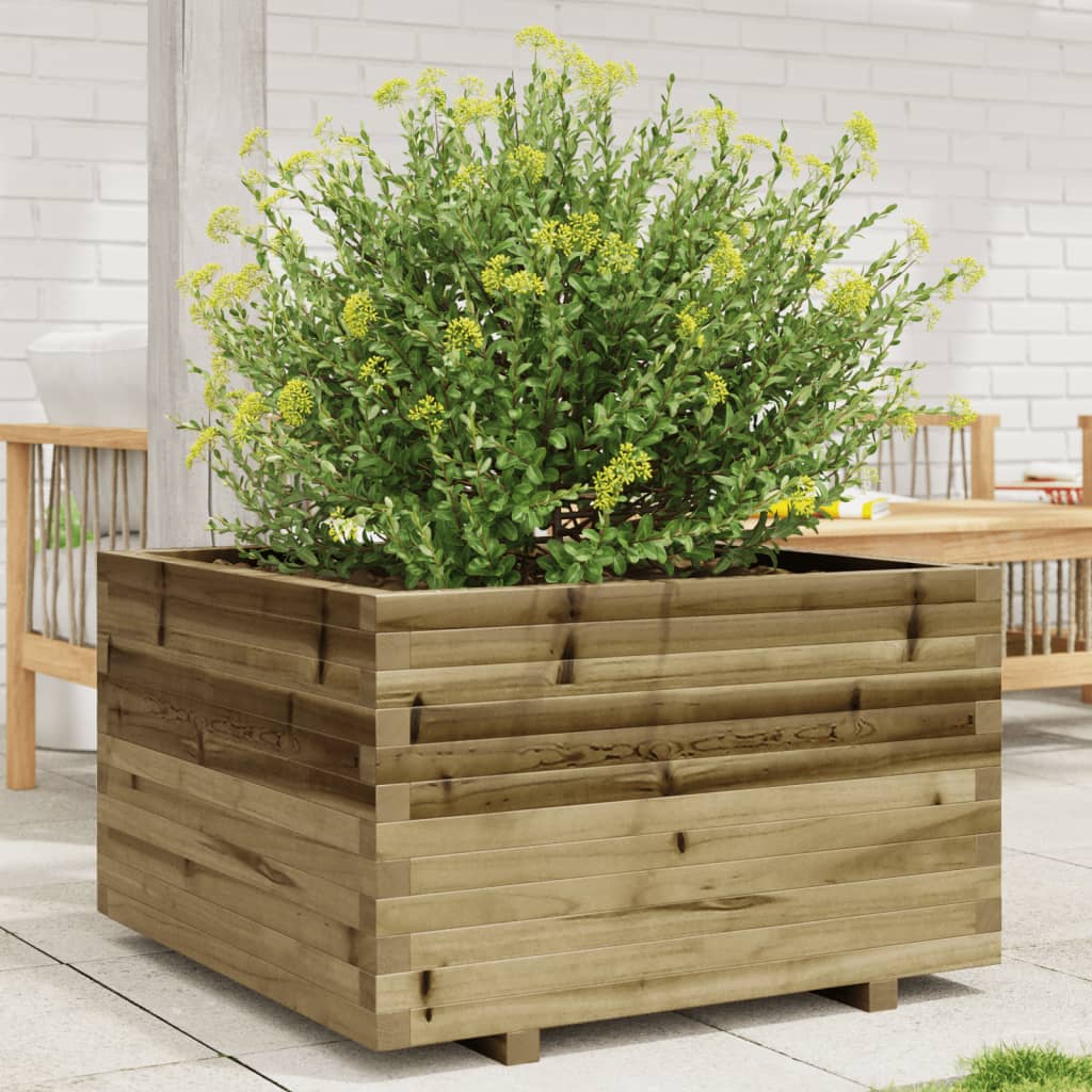 VidaXL Plantenbak 80x80x49,5 cm geïmpregneerd grenenhout