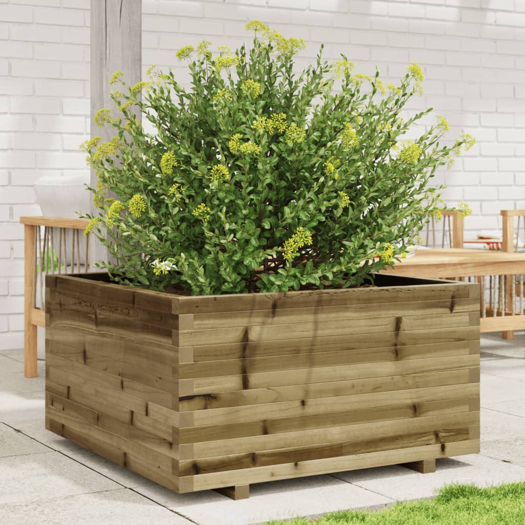 VidaXL Plantenbak 90x90x49,5 cm geïmpregneerd grenenhout