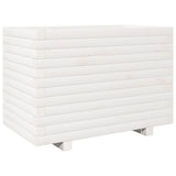 Vidaxl plantenbak 70x40x49,5 cm massief grenenhout wit
