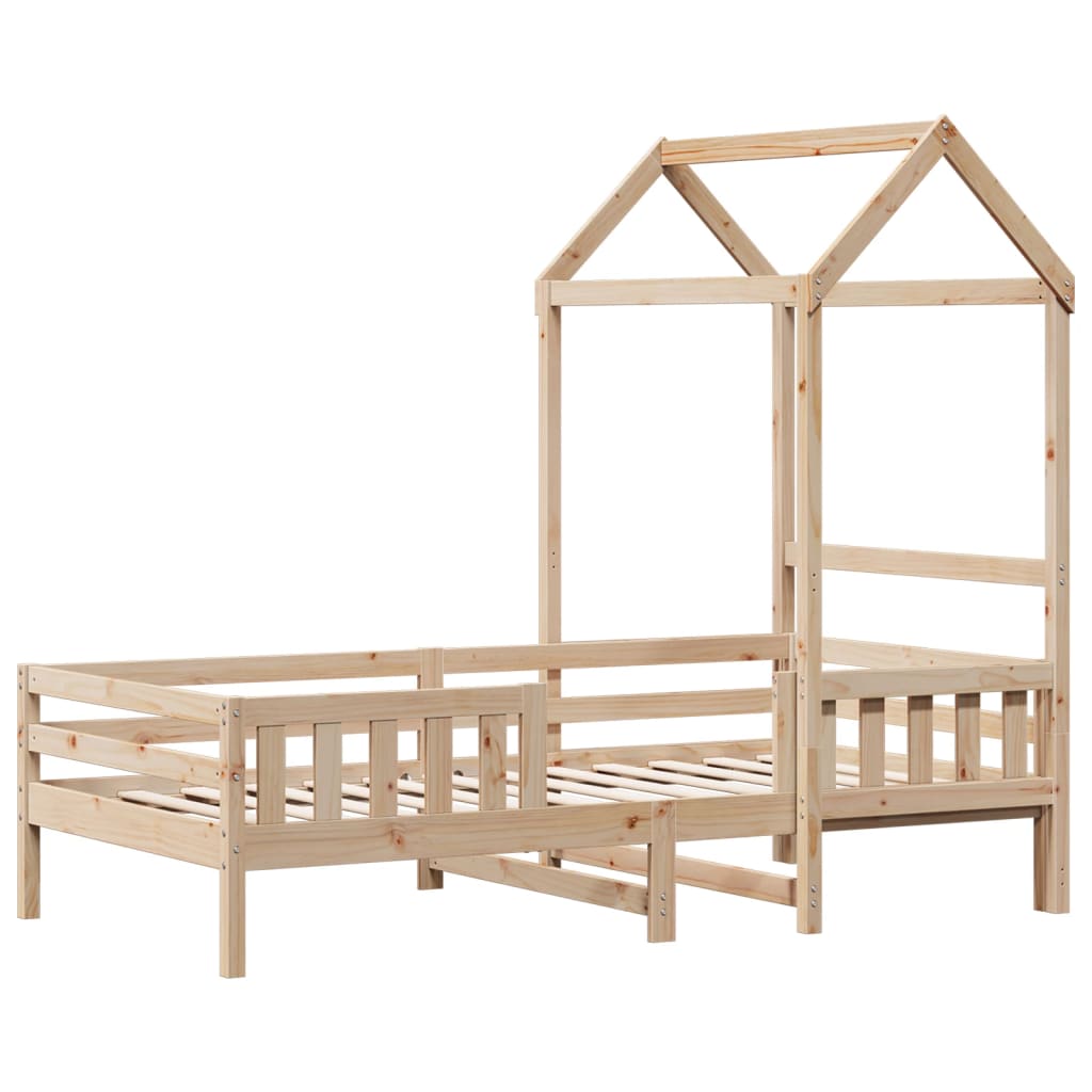 Vidaxl bedframe met huisje massief grenenhout 75x190 cm