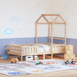 Vidaxl bedframe met huisje massief grenenhout 75x190 cm