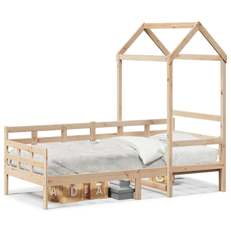 Vidaxl slaapbank met huisje 80x200 cm massief grenenhout