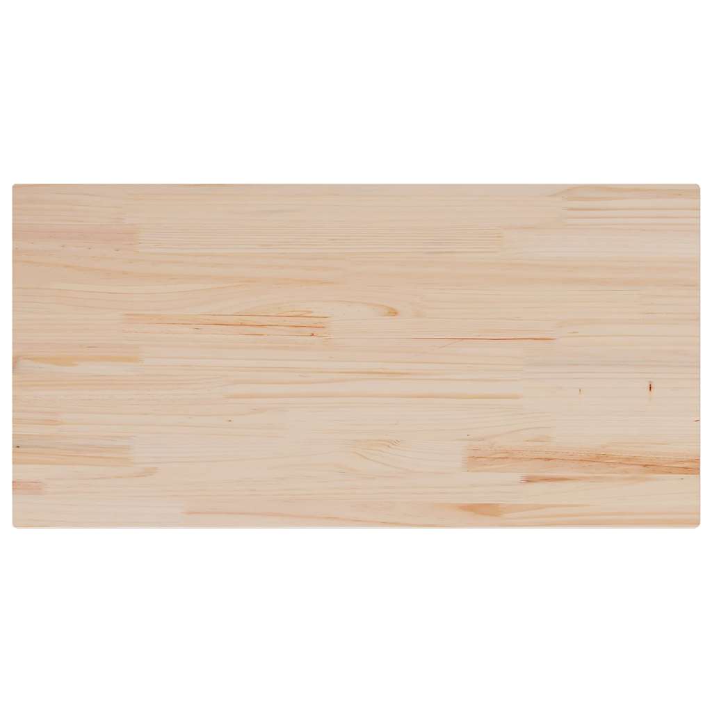 Vidaxl tafelblad rechthoekig 100x50x1,7 cm massief grenenhout