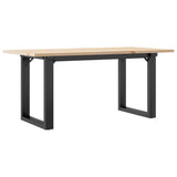 Vidaxl salontafel o-frame 100x50x45 cm massief grenenhout en staal