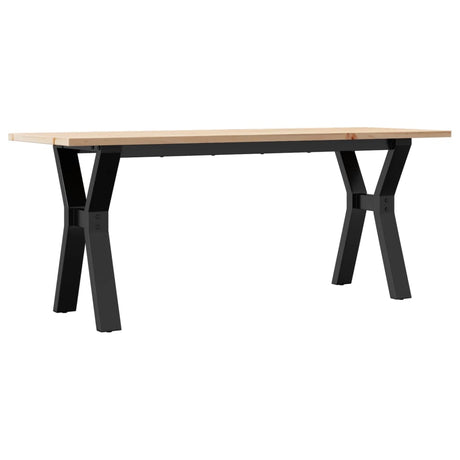 Vidaxl salontafel y-frame 110x40x45 cm massief grenenhout en staal