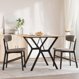 Vidaxl eettafel y-frame 80x80x75 cm massief grenenhout en staal