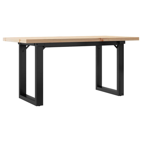 Vidaxl salontafel o-frame 100x50x45,5 cm grenenhout en staal