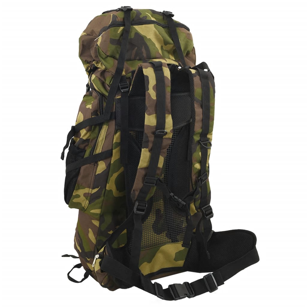 Vidaxl wandelrugzak 100 l camouflage oxford stof groen