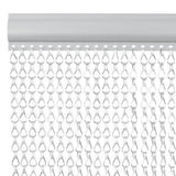 Vidaxl vliegengordijn kettingen 56x186 cm aluminium