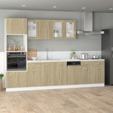 Vidaxl bovenkast lyon 29,5x31x60 cm bewerkt hout sonoma eikenkleurig