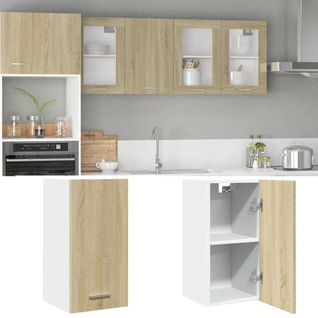 Vidaxl bovenkast lyon 29,5x31x60 cm bewerkt hout sonoma eikenkleurig