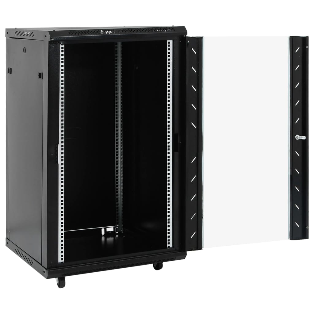 Vidaxl Network cabinet with rotary wheels 18h 19 IP20 60x60x100 cm