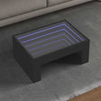 Vidaxl salontafel met infinity led 70x50x30 cm zwart