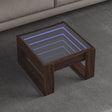 Vidaxl salontafel met infinity led 50x53x30 cm bruin eikenkleurig