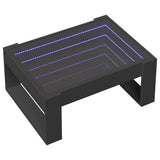 Vidaxl salontafel met infinity led 70x53x30 cm zwart