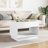 Vidaxl salontafel met infinity led 70x50x50 cm wit